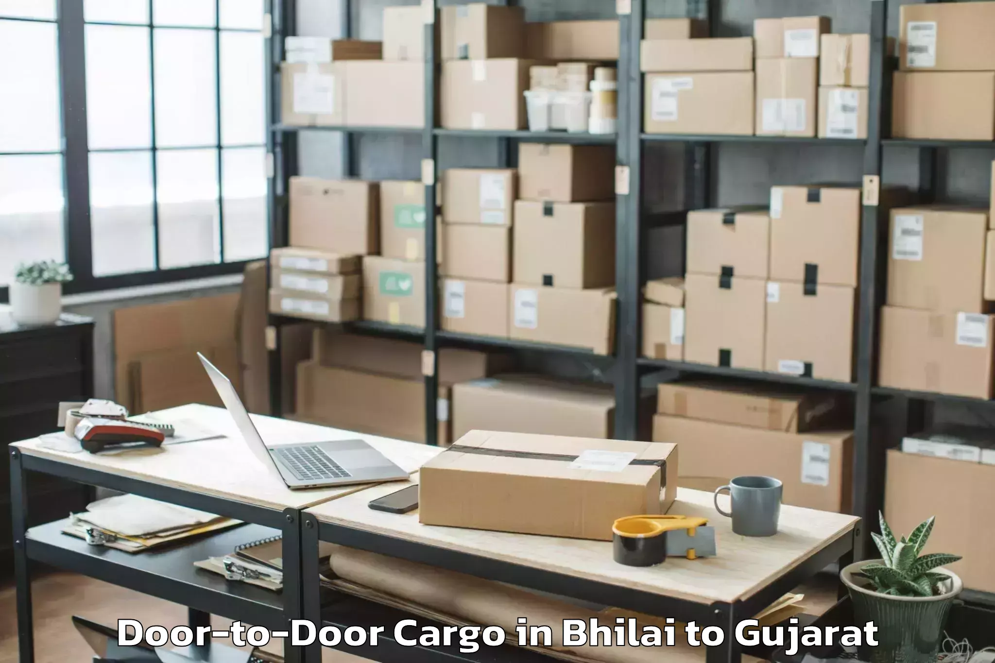 Affordable Bhilai to Songadh Door To Door Cargo